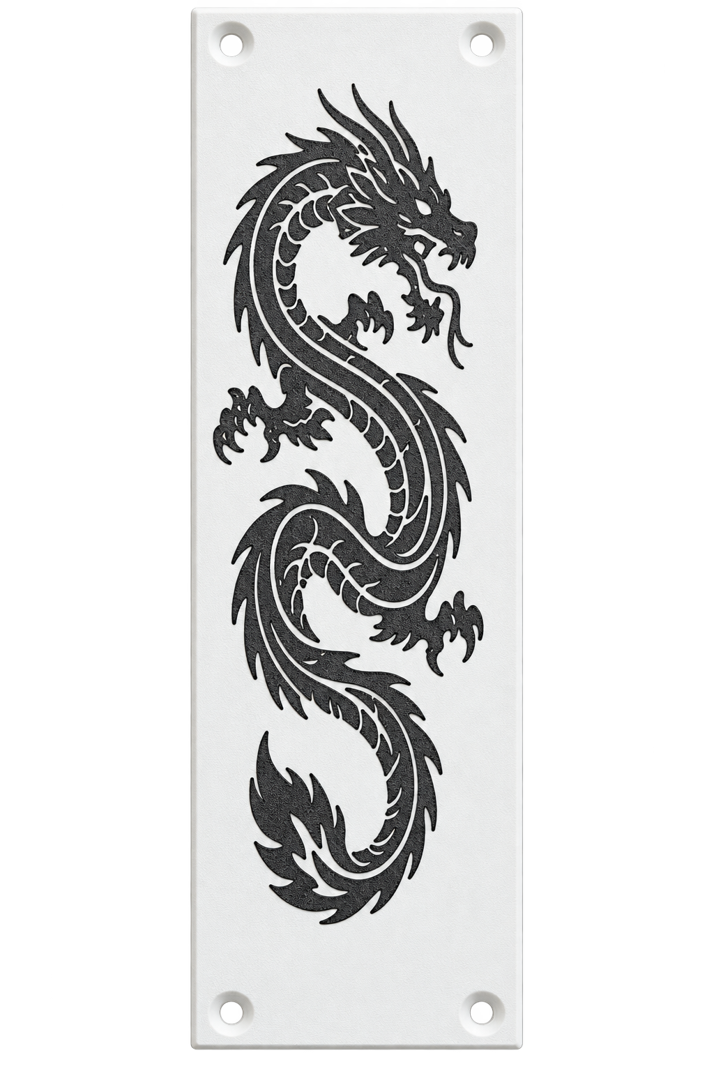 Black Dragon Door Push Plate