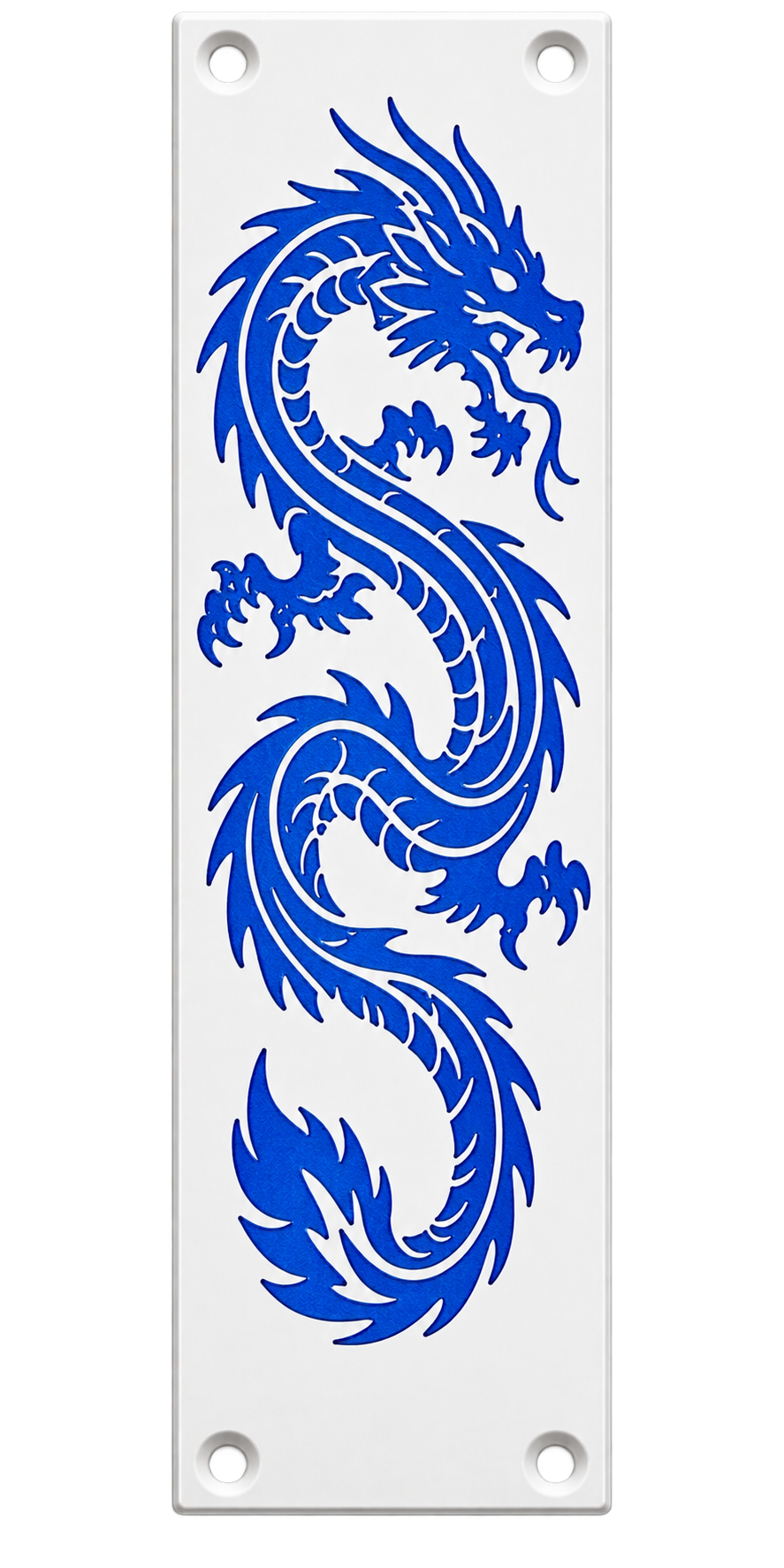 Blue Dragon Door Push Plate