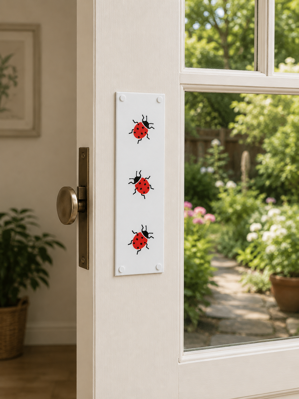 Ladybird Door Push Plate
