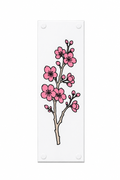 Cherry Blossom Flower Pink Door Push Plate