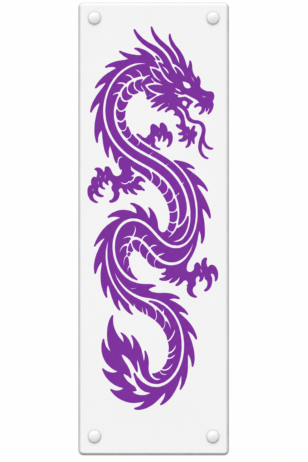 Purple Dragon Door Push Plate