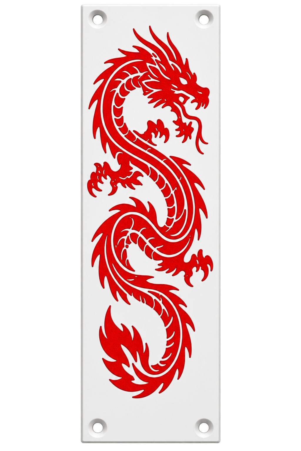 Red Dragon Door Push Plate