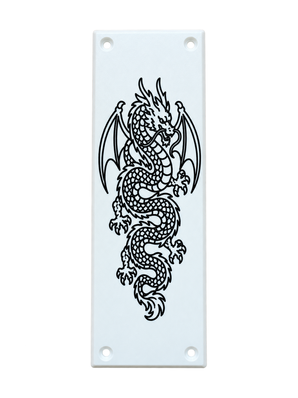 Winged Dragon Door Push Plate