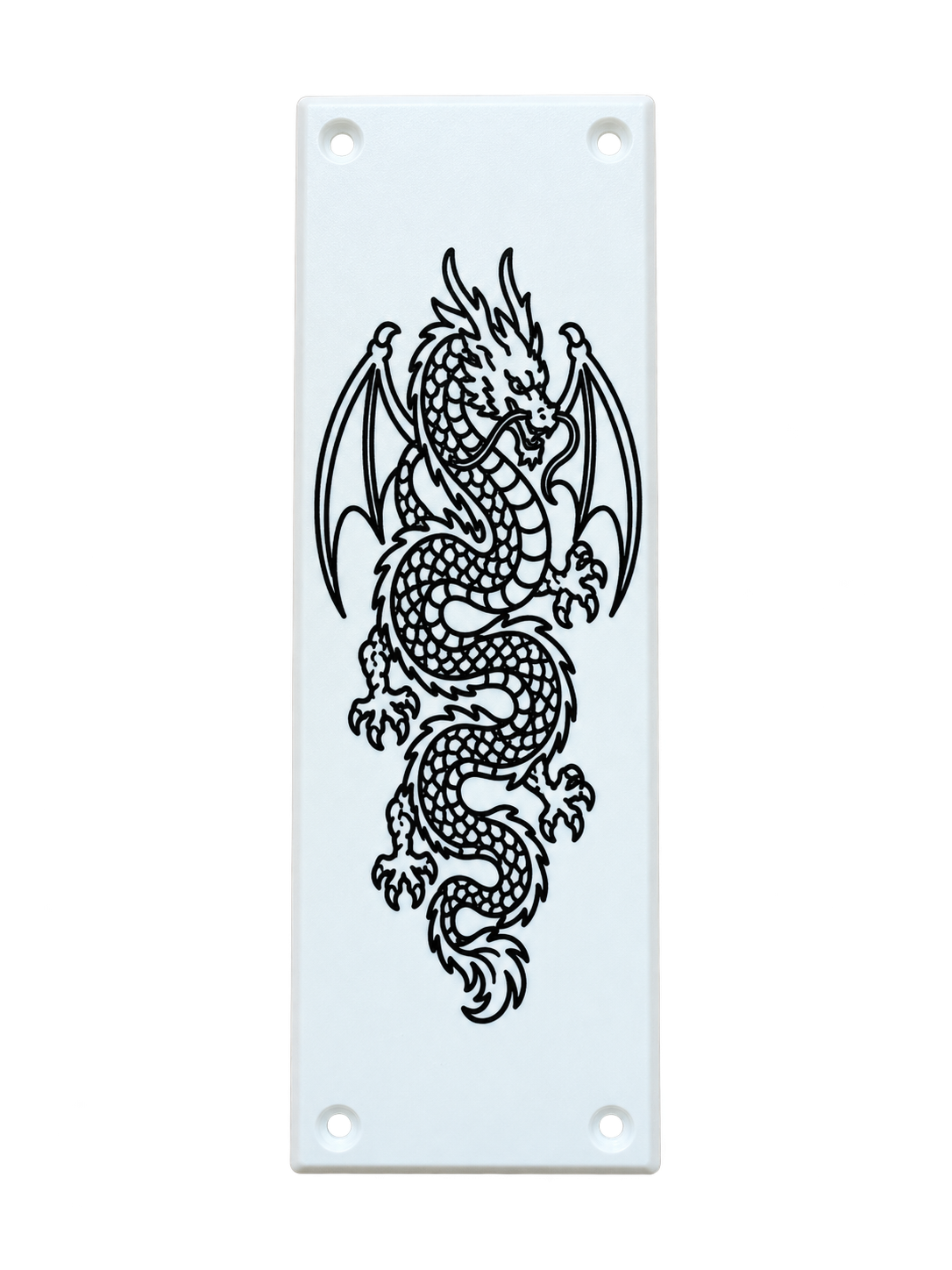 Winged Dragon Door Push Plate